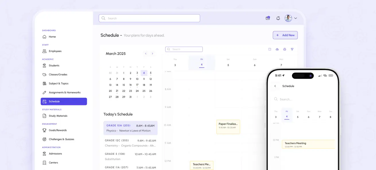 /Schedule
