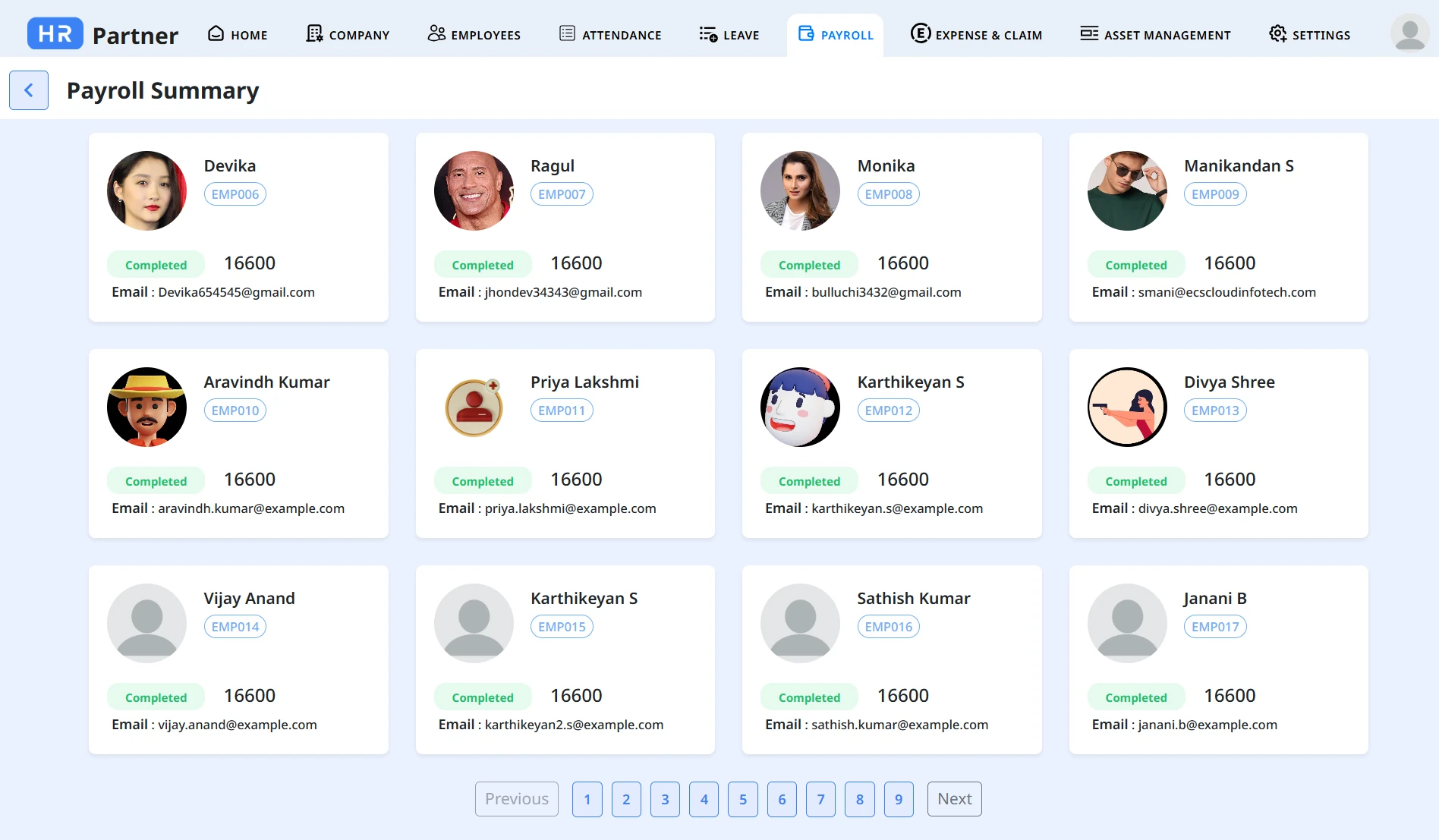 HRMS Employee Payroll